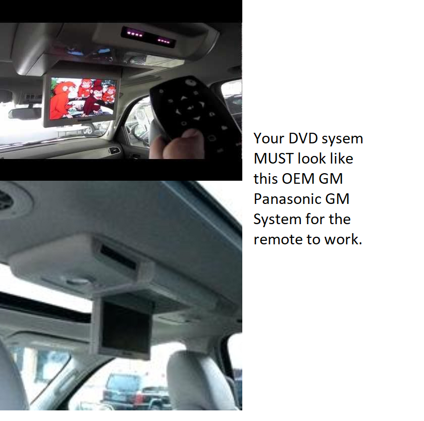 2007-2014 Cadillac Escalade Folding Headphones and Remote Combo