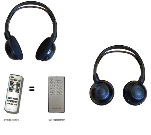 Toyota Highlander Wireless Headphones and Remote 2011 2012 2013; Pre-Programmed
