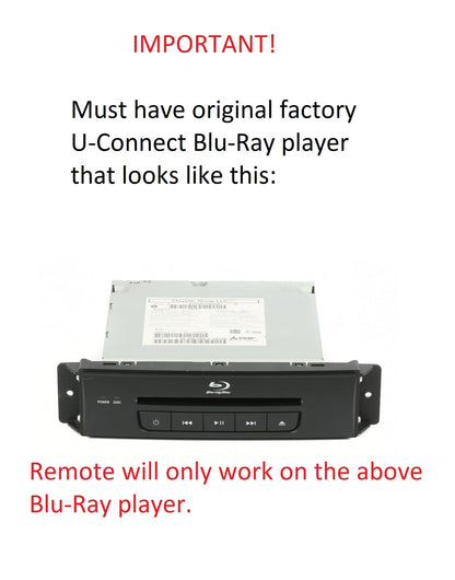 2017 Chrysler Town and Country Compatible Wireless DVD Headphones and Uconnect Remote