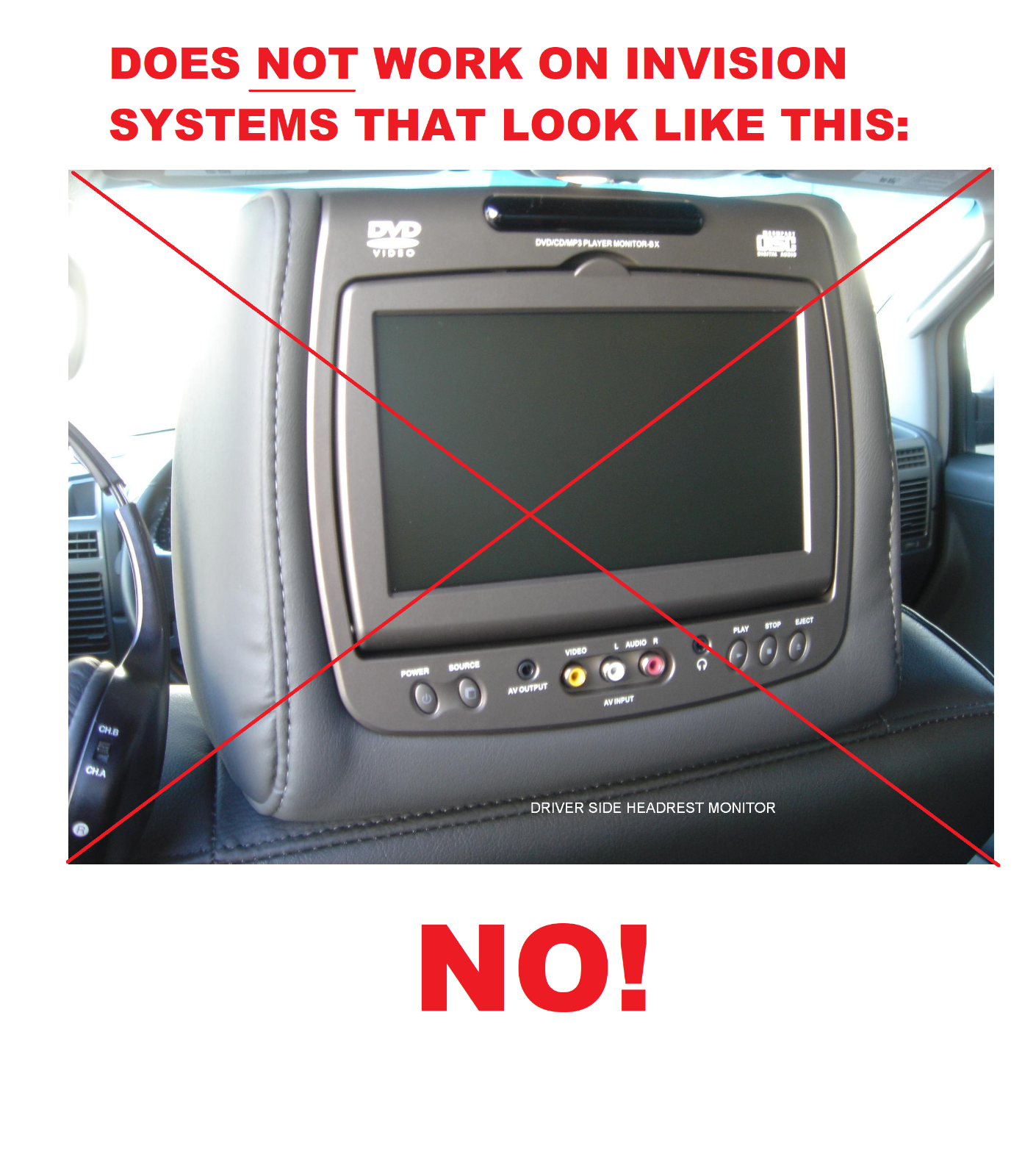 Cadillac Escalade DVD Remote & Headphones for 07 08 09 2010 2011 2012 2013 2014