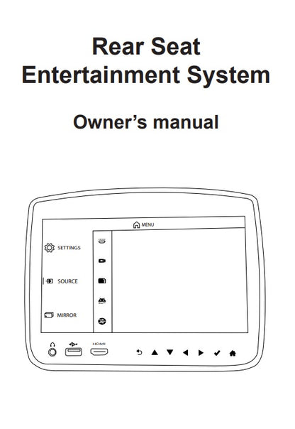 Lincoln Navigator DVD Remote Control (2018-2022)