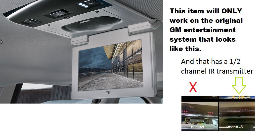 2015 Cadillac Escalade BluRay DVD Remote And Wireless Headphones