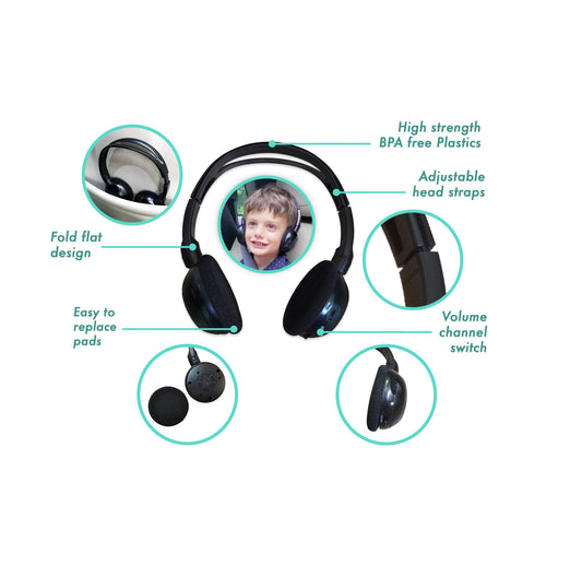 M35 M45 DVD Headphones and Remote; 2006 2007 2008 2009 2010; Pre-programmed