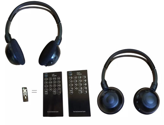 Infiniti QX60 fit TWO DVD Remote Control and headphones 2017 2018 2019 2020 2021