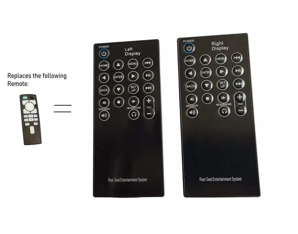 Infiniti QX60 fit TWO DVD Remote Control and headphones 2017 2018 2019 2020 2021
