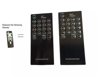 Infiniti QX60 fit TWO DVD Remote Control and headphones 2017 2018 2019 2020 2021