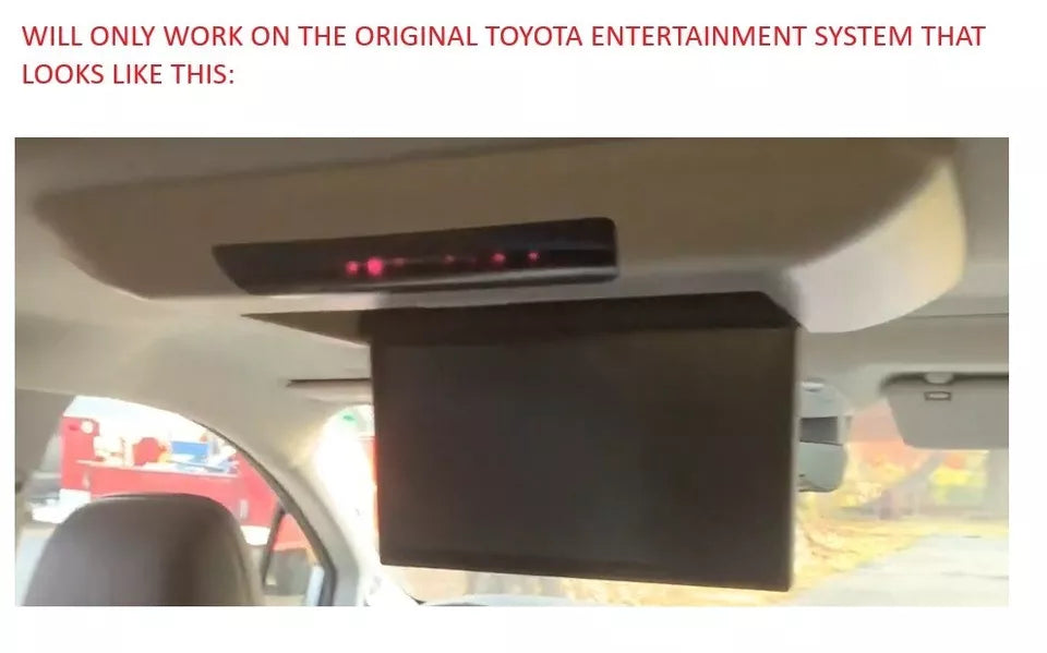 Toyota Sienna fit Wireless Headphones and Remote for 2021 2022 2023 models