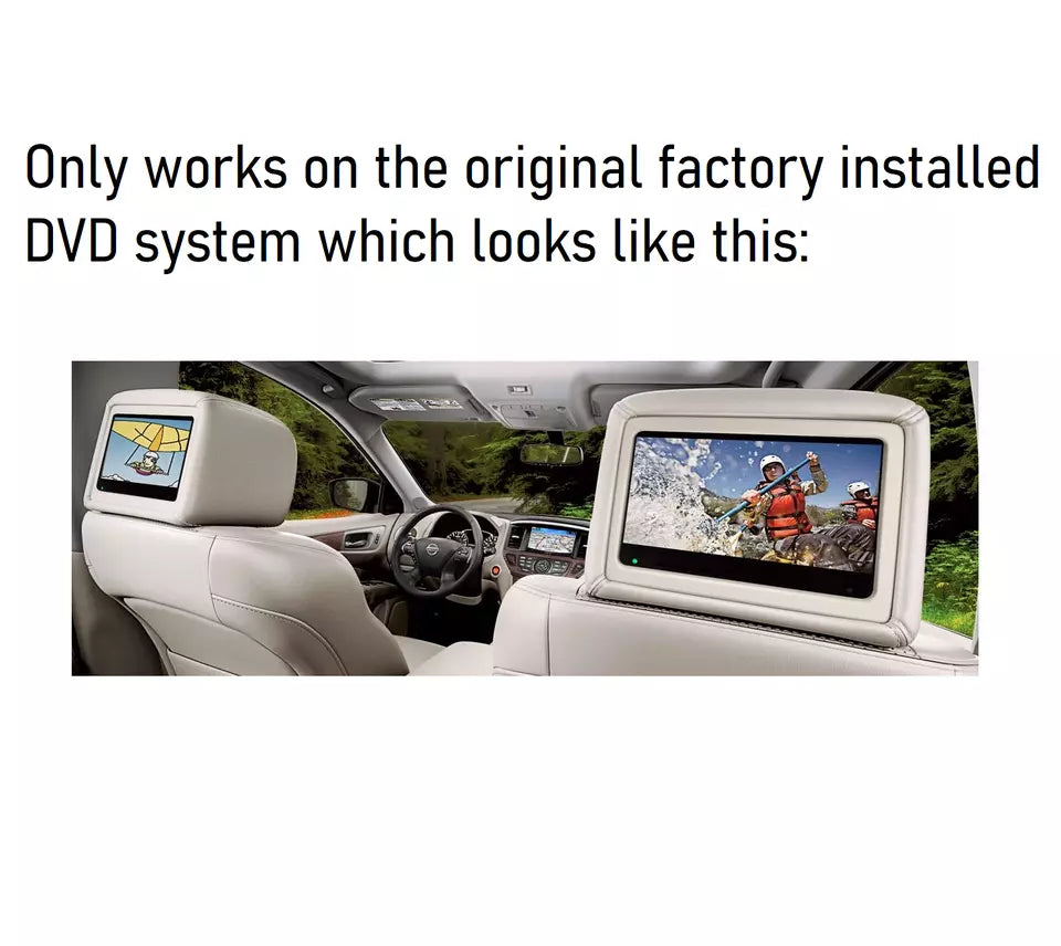 Nissan Armada fit DVD Remote Control and headphones 2018 2019 2020 2021;Set of 2