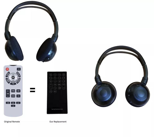 Toyota Sienna fit Wireless Headphones and Remote for 2021 2022 2023 models