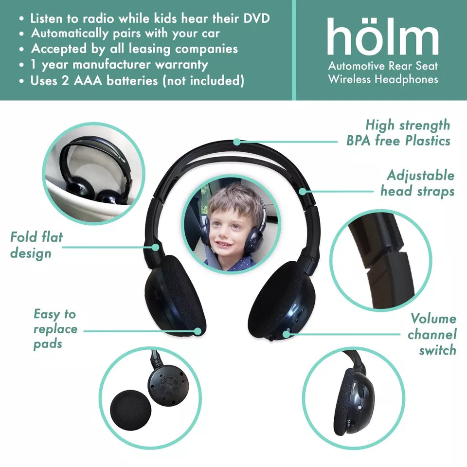 Honda Odyssey fit Wireless Entertainment Video Headphones for 2006-2024 years